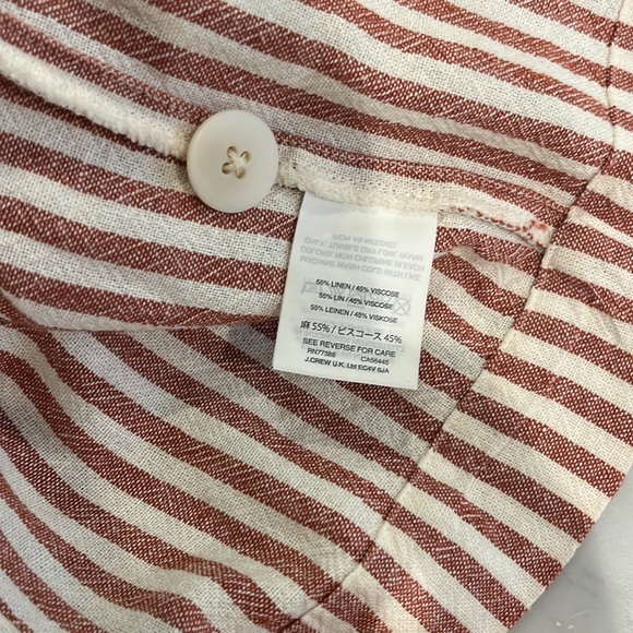 Madewell Button-Back Easy Linen Dress in Stripe - Picture 6 of 8